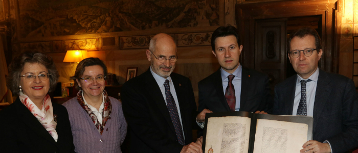 Al sindaco di Firenze l’edizione del Codice Rustici (1448-1453), uno dei manoscritti più preziosi al mondo
