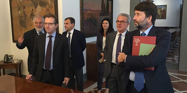 Il Ministro Franceschini visita la Collezione d’arte dell’Ente Cassa di Risparmio di Firenze