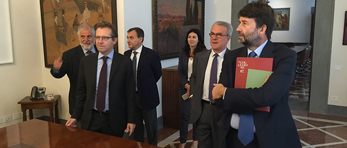 Il Ministro Franceschini visita la Collezione d’arte dell’Ente Cassa di Risparmio di Firenze