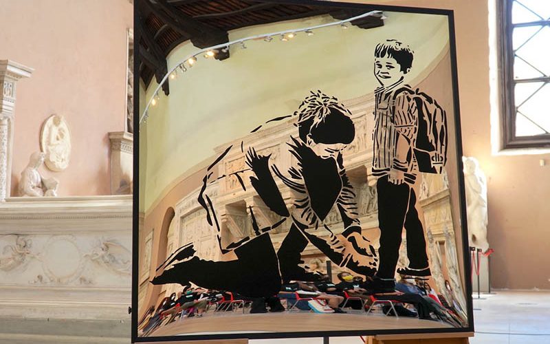 ‘Non sono un murales’, l’opera degli studenti del Liceo Artistico di Porta Romana