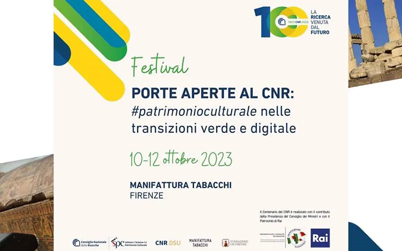 Porte aperte al CNR: un festival per il Patrimonio Culturale nelle transizioni verde e digitale