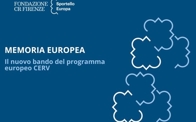 Un webinar sul nuovo bando per la commemorazione di eventi storici europei