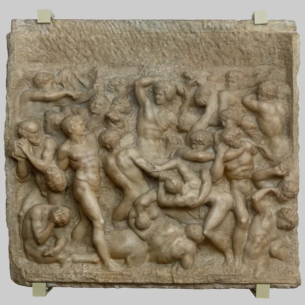 Casa Buonarroti, Michelangelo, Battaglia dei Centauri, dopo il restauro 2021_AQN3875 copia