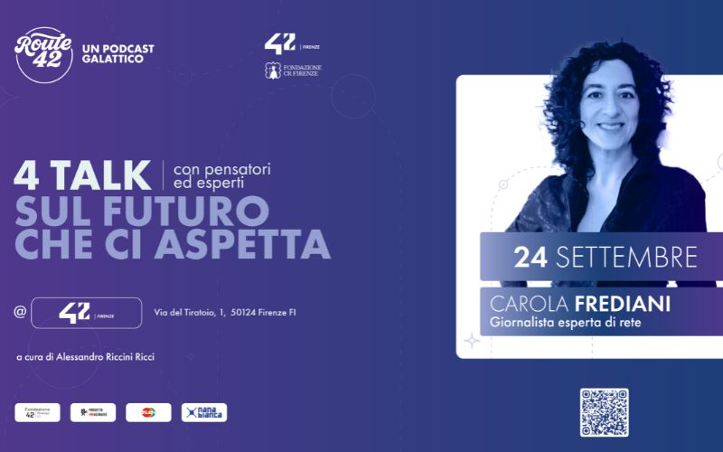 Route 42, prossimo incontro con Carola Frediani