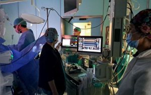 Il robot Da Vinci in azione all’ospedale San Giuseppe di Empoli